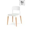 Modesto Design C1015.WHITE MODESTO krzesło ECCO białe - polipropylen, podstawa bukowa