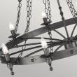 ELSTEAD WARWICK WR18 GRAPHITE 18Lt Chandelier