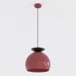 EMIBIG 1755/1 GEO 1 BURGUNDY BLACK Lampa wisząca