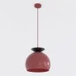 EMIBIG 1755/1 GEO 1 BURGUNDY BLACK Lampa wisząca