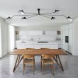 Step into Design P8706 Lampa wisząca CRANE-6P czarna 280 cm