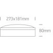 ONE LIGHT 67204B/B Paximada czarny plafon zewnętrzny 2x20W E27