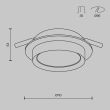MAYTONI DL086-GX53-RD-BG Hoop Downlight czarny,złoty