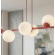 EMIBIG 1644/8 MAGNUS 8 BURGUNDY OPAL LAMPA WISZĄCA