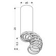 CANDELLUX 2277110 TUBA LAMPA SUFITOWA 1X15W GU10 6/20 ZŁOTY+CZARNY