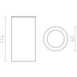 RENDL R12516 MOMA sufitowa czarna 230V GU10 35W