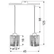 CANDELLUX 32-53879 COX ZWIS 2X60W E27 CHROM