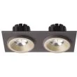 RENDL R13256 SHARM SQ II wpuszczana perłowo-złota/brązowa 230V LED 2x10W 24° 3000K