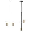SIGMA 33690 Vendo 4 lampa wisząca czarny,mosiądz