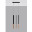 WYPRZEDAŻ SOLLUX SL.0889 Lampa wisząca MOZAICA 3L czarny/miedź
