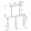 CANDELLUX 33-78070 IZZY LAMPA WISZĄCA 3X60W E27 BIAŁY