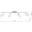 DAR LOF842 LOFT 4LT BAR WHITE