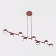 EMIBIG 1706/8 MEGARA 8 BURGUNDY Lampa wisząca