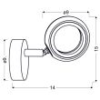 CANDELLUX 91-65247 AURELION KINKIET 1X4W LED CHROM 3000K