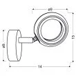 CANDELLUX 91-65247 AURELION KINKIET 1X4W LED CHROM 3000K