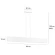 EMIBIG 673/4 GENTOR 4 WHITE LAMPA WISZĄCA
