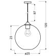 CANDELLUX 31-28259-Z ZWIS EDISON 25 1X60W E27 BRĄZOWY