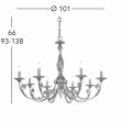 KOLARZ 0301.88.5 PISANI żyrandol