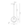 MOOSEE MSE010100299 MOOSEE lampa wisząca AURELIA 25 złota