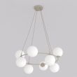 EMIBIG 1637/8 AZURA 8 MOKKA OPAL LAMPA WISZĄCA