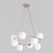 EMIBIG 1637/8 AZURA 8 MOKKA OPAL LAMPA WISZĄCA