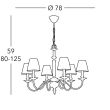 KOLARZ 0195.86.4 ASCOT żyrandol