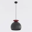 EMIBIG 1752/1 GEO 1 BLACK BURGUNDY Lampa wisząca