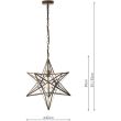 DAR ILA8675 ILARIO 1LT STAR PENDANT LARGE ANT BRA