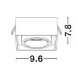 LUCES EXCLUSIVAS LE61618 ACAMIEL oczko natynkowe