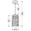 CANDELLUX 31-56115 GALACTIC 3 ZWIS 1X60W E27 3D