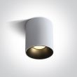ONE LIGHT 12130Z/W/W Trizin 3 biały cylinder COB LED 3000K 30W + czarny & mosiężny