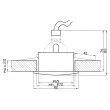 CANDELLUX 2212593 SH-10 SN MR16 SATYNA NIKIEL oczko sufitowe lampa sufitowa HERMETYCZNA IP65 odporna na wilgoć