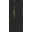 KUTEK FELLINO FEL-ZWD-1(BN/A) lampa wisząca z abażurem