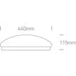 ONE LIGHT 62024C/W Tsami 3 biały plafon LED 3000K 26W