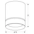 CANDELLUX 2282787 LAMPA SUFITOWA TUBA 1X15W GU10 7,9/12 CZARNY