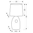 CANDELLUX 41-79909 HIERRO LAMPA GABINETOWA 1X60W E27 SREBRNA