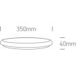 ONE LIGHT 67370/W/C Kavos biały plafon LED 4000K 25W IP54