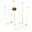 Step into design DP0254-800 Lampa wisząca CORALLI-80 biało-mosiężna 80 cm