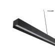 MOOSEE MSE1501100312 lampa wisząca LINER czarna