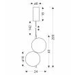 CANDELLUX STUDIO 32-50489 PLAYA lampa wisząca  LED 3000K