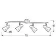 CANDELLUX 94-54548 LAMPA FIORD LISTWA 4X40W E14 BIAŁY