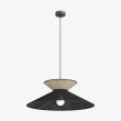 EMIBIG 1770/1 SOFTA 1 BLACK RATTAN Lampa wisząca