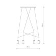 NOWODVORSKI 9192 IMBRIA lampa wisząca