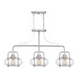 ELSTEAD Trilogy QZ-TRILOGY-ISLE-BN 3 Light Island Pendant - Brushed Nickel