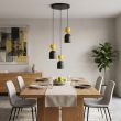 EMIBIG 1739/3PREM GAUDI 3PREM BLACK ORANGE Lampa wisząca