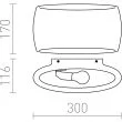 RENDL R12365 VERITA ścienna gipsowa 230V E27 33W