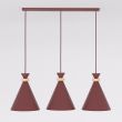 EMIBIG 1684/3 ZERO 3 BURGUNDY LAMPA WISZĄCA