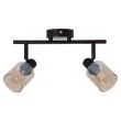 CANDELLUX 92-25043 AGRA LAMPA SUFITOWA BRUNATNY 2X40W E14 KLOSZ BURSZTYNOWY