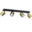 LUMINEX 9233 spot Demia black/brass 4xGU10