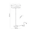 TK-LIGHTING 6986 TERRA WHITE LAMPA PODŁOGOWA 1XE27